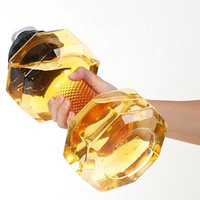 2.2L Dumbbell Shape Water Bottle for Fitness Exercise Large Capacity and Sustainable