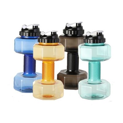 Creative Design Gym Dumbbell Shaped Bottle 2200ml for Running Fitness and Enthusiasts
