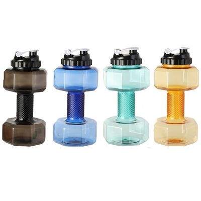 Creative Design Gym Dumbbell Shaped Bottle 2200ml for Running Fitness and Enthusiasts