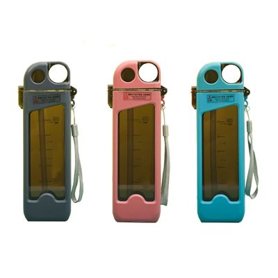 Thermal Insulation None Portable 350ml Bpa Free Plastic Square Shape Water Bottle with Hand Rope