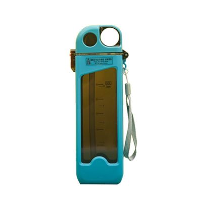 Sample Provide 350ml Portable Plastic Drinking Water Bottle with Scale and Straw