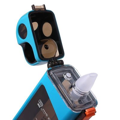 Sample Provide 350ml Portable Plastic Drinking Water Bottle with Scale and Straw