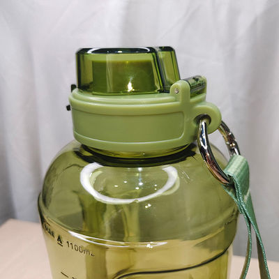 Customized Logo Acceptable 1.1 Gallon Tritan Water Bottle with Time Marker and 249.7g