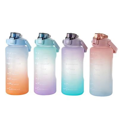 2023 Motivational Water Drinking Bottle 2L BPA Free for Gym and Outdoor Activities
