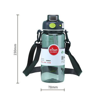 700ml and 830ml Gym Gallon Sport Water Bottle with Time Marker BPA Free Reusable Plastic Tritan