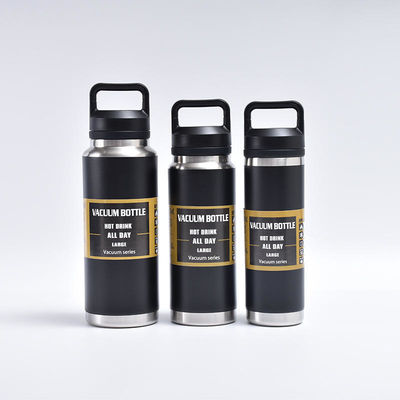 600ml 800ml 1.1L Stainless Steel Vacuum Flask Leak Proof Straw Insulated Water Bottle