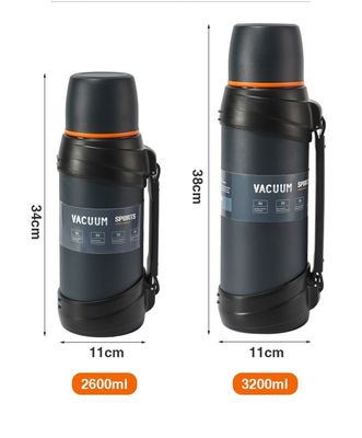 Stainless Steel Vacuum Flask Bottles 2600ml/3200ml for Business Outdoor Sports Travel