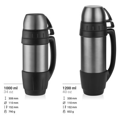 40OZ Stainless Steel Vacuum Flask for Hiking Safety and Eco-Friendly Thermal Water Cup