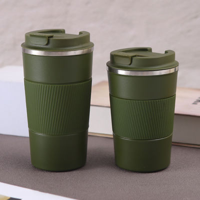 Stainless Steel Water Cup With Screw Lid 380ml 510ml Custom Logo Wide Mouth Coffee Mug