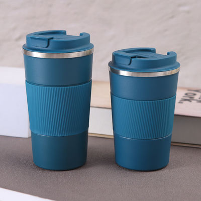 Stainless Steel Water Cup With Screw Lid 380ml 510ml Custom Logo Wide Mouth Coffee Mug
