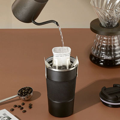 Stainless Steel Water Cup With Screw Lid 380ml 510ml Custom Logo Wide Mouth Coffee Mug
