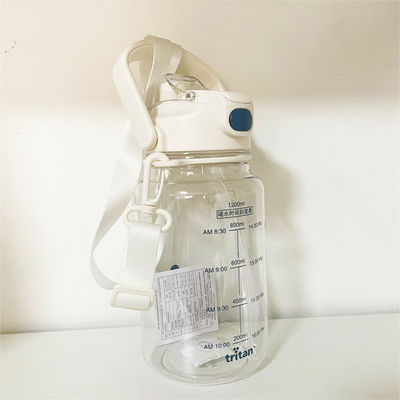 297g Plastic Sport Reusable Motivational Half Gallon Gradient Jug Tritan Water Bottle