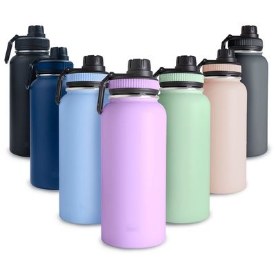 All Applicable People Can Enjoy 32OZ Stainless Steel Sports Water Bottle with BPA Free Lid