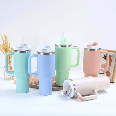 Portable 40oz Stainless Steel Travel Tumbler with Thermal Insulation Performance