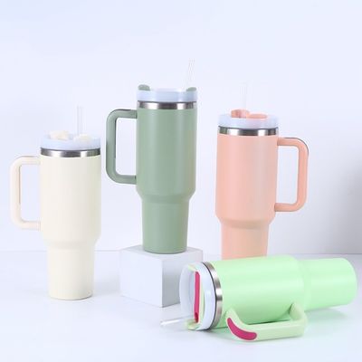 Portable 40oz Stainless Steel Travel Tumbler with Thermal Insulation Performance