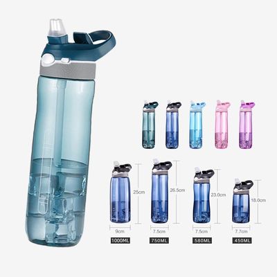 Experience the Convenience of Our Tritan Reusable Plastic Sport Water Bottle with Straw