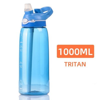Stay Hydrated with this 1L BPA-Free Water Bottle Tritan Plastic and Straw Included