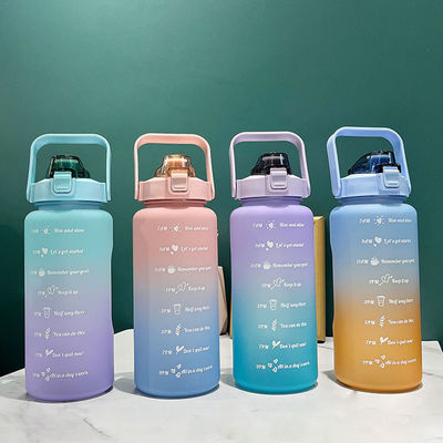 2000ML Tritan Drinking Bottle WITH LID Reusable Fitness Water Bottle for Custom Logo