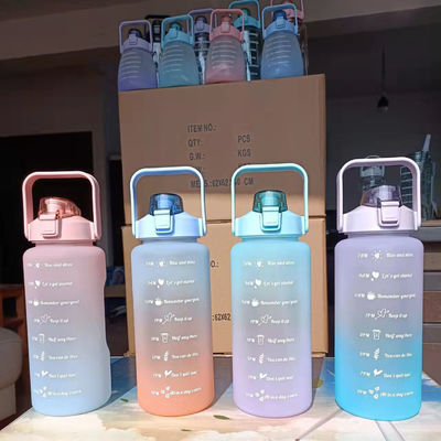 2000ML Tritan Drinking Bottle WITH LID Reusable Fitness Water Bottle for Custom Logo
