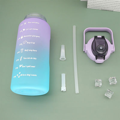 2000ML Tritan Drinking Bottle WITH LID Reusable Fitness Water Bottle for Custom Logo