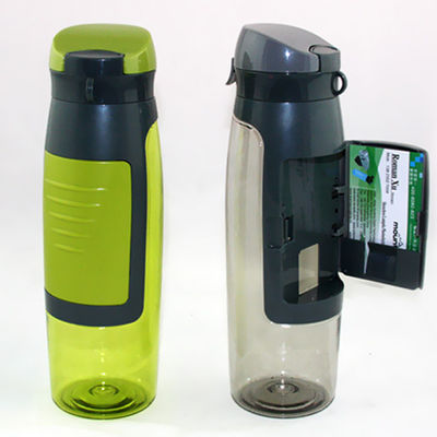 Stocked 750ml Capacity Portable Sport Plastic Drinking Water Bottle With Card Storage