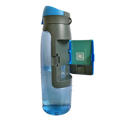 Stocked 750ml Capacity Portable Sport Plastic Drinking Water Bottle With Card Storage