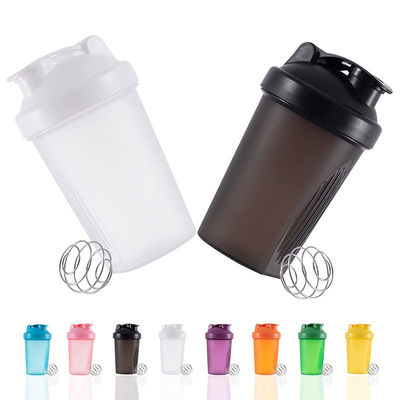 Customer Logo Gym Shaker 400ml 600ml Gym Sport Water Bottle Plastic Protein Shaker Cup