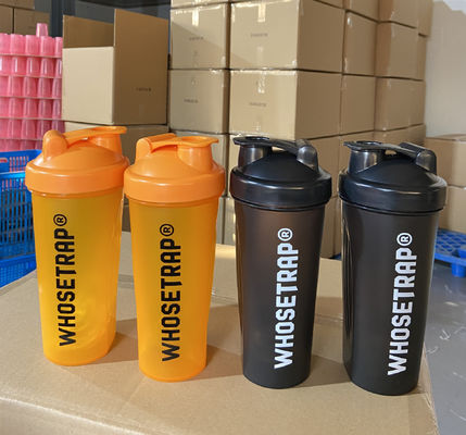 Customer Logo Gym Shaker 400ml 600ml Gym Sport Water Bottle Plastic Protein Shaker Cup