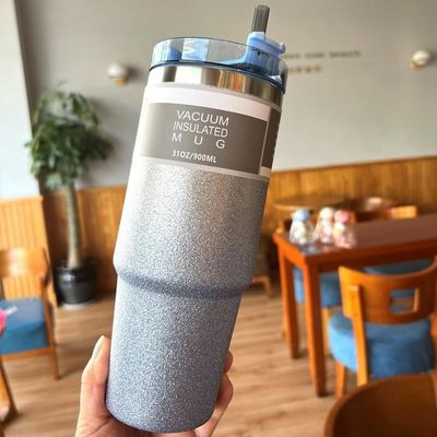 Custom Logo 20 oz /30 oz Stainless Steel Insulated Water Cup with Straw