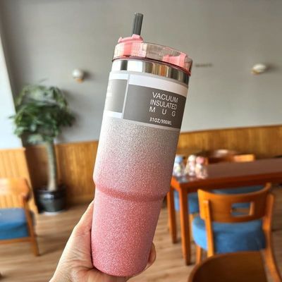 Custom Logo 20 oz /30 oz Stainless Steel Insulated Water Cup with Straw