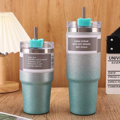 30 oz Stainless Steel Insulated Water Cup With Straw for Travel and Active Lifestyles