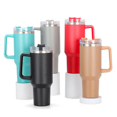 Promotion Custom Pattern Stainless Steel Vacuum Insulated Bottle 40OZ with Handle
