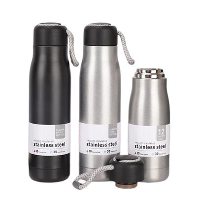 Custom Logo 400ml/500ml Stainless Steel Thermal Bottle Travel Mugs Double Wall Insulated