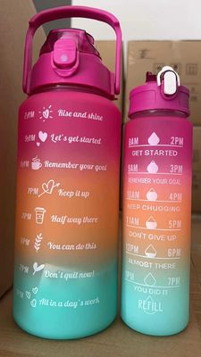Stay Motivated and Hydrated with These Time Marker Motivational Plastic Water Bottles