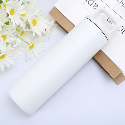 Stocked 480ml/600ml Stainless Steel Thermos Bottle Double Wall Custom Pattern Portable Leakproof Hot Kettle