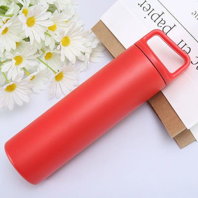 Stocked 480ml/600ml Stainless Steel Thermos Bottle Double Wall Custom Pattern Portable Leakproof Hot Kettle