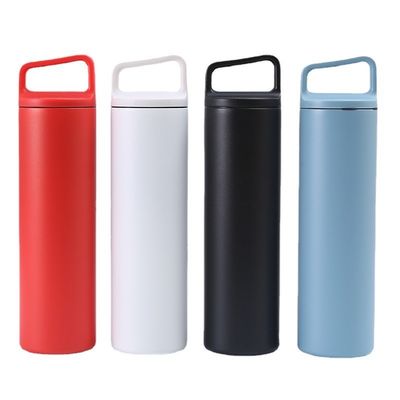 Stocked 480ml/600ml Stainless Steel Thermos Bottle Double Wall Custom Pattern Portable Leakproof Hot Kettle