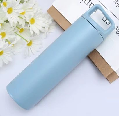 480ml/600ml Stainless Steel Thermos Bottle Double Wall Custom Logo Portable Travel Student Hot Kettle