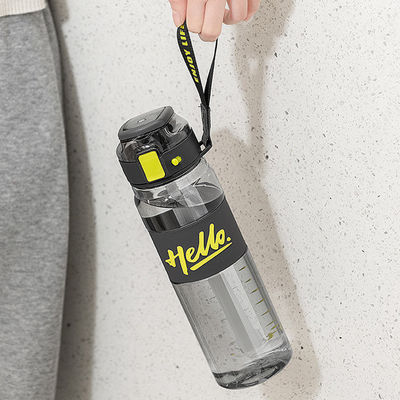 Straw Type Water Bottles Custom Direct Drinking Eco Empty Plastic Bottles with Handle