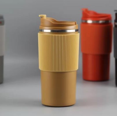 Insulated Stainless Steel Coffee Mug 450ml Thermos Flask for On-the-go Traveling