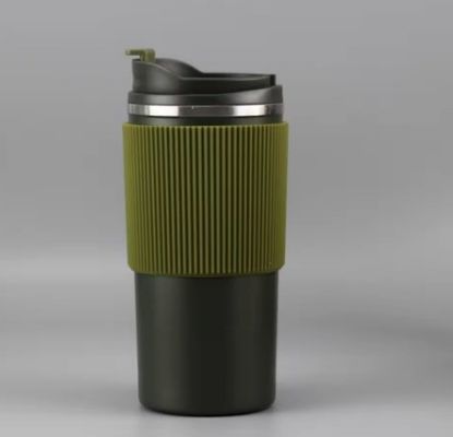 Insulated Stainless Steel Coffee Mug 450ml Thermos Flask for On-the-go Traveling