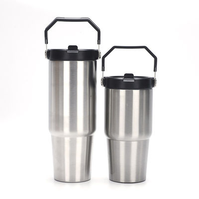 20oz 30oz Tumbler Vacuum Insulated Travel Thermos Flask With Lid And Handle MUGS