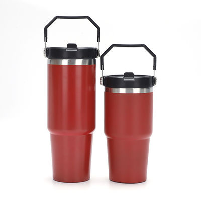 20oz 30oz Tumbler Vacuum Insulated Travel Thermos Flask With Lid And Handle MUGS