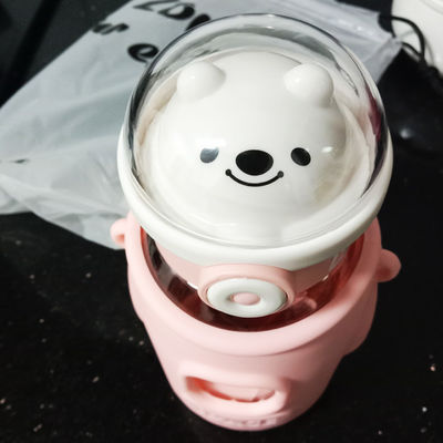 Stocked School Leakproof Tritan Drink Water Bottle with Straw Lids Reusable Travel Sports Camping Kids Plastic Water Cup