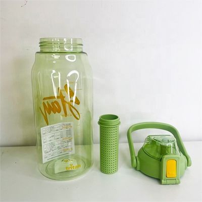 Travel Fruit Infusing Water Bottle 1000ml Tritan Sports Plastic Teabag Infusion Bottle