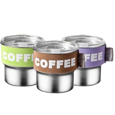 Color Custom 400ml 304 Stainless Steel Leakproof Portable Wide Mouth Mini Thermos Bottle