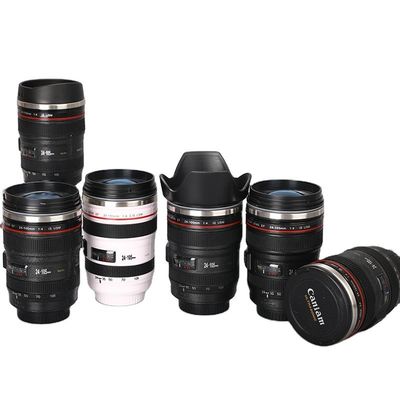 400ml Insulated Automatic Rotary Stirring Camera Lens Shape Coffee Mug for the Nomad