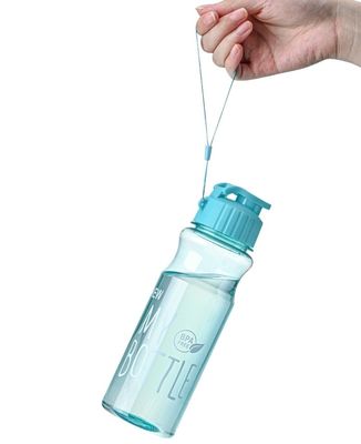 500ML Eco Friendly Bpa Free Plastic Drinking Water Bottle With Rope Handle For Travel