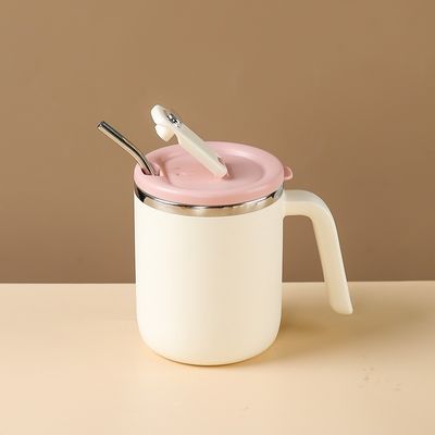 500ml Stainless Steel Coffee Cup Wide Mouth Leak-proof Insulated Sustainable for Camping