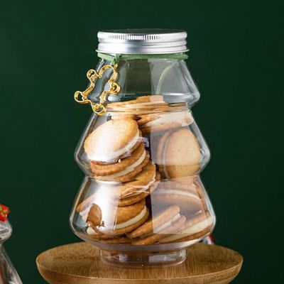 Party Occasion Christmas Tree Shaped Water Bottle 500ml 300ml for Milk Tea Coffee